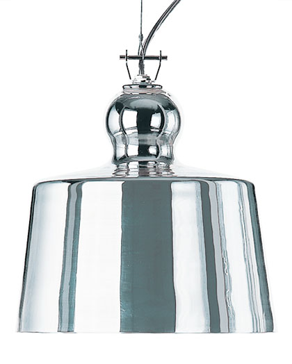 Acquatinta Silver Pendant Lamp by Produzione Privata Lamps